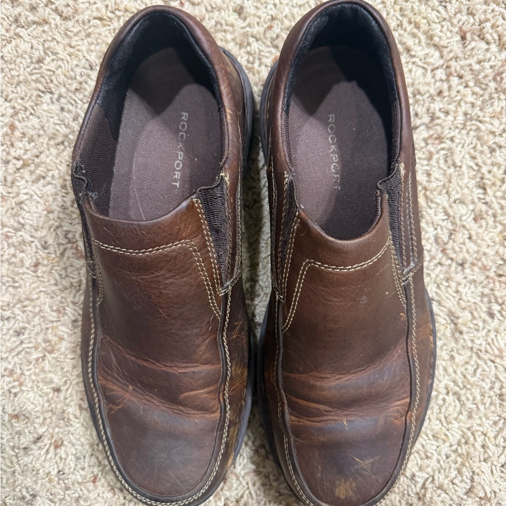 Sonoma Brown Leather Loafers Slip-On Casual Shoes